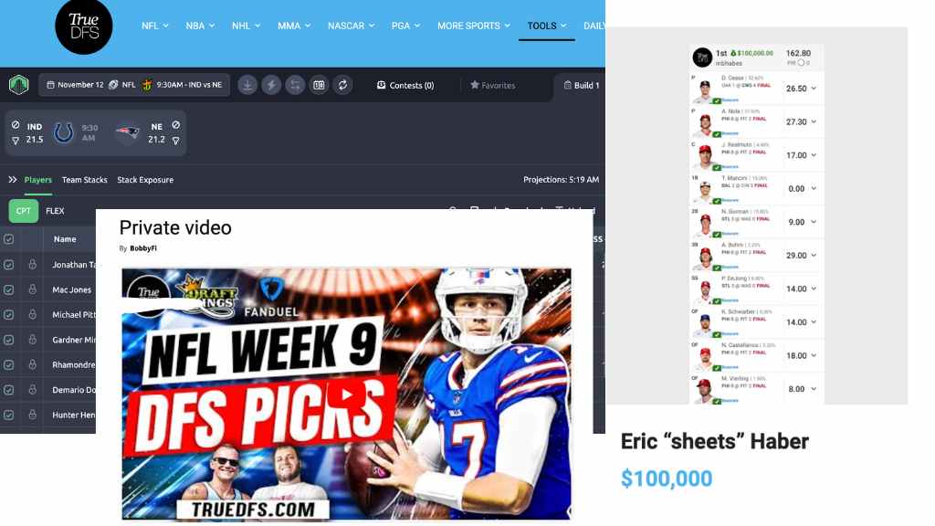 TrueDFS - Fantasy Sports with Sheets